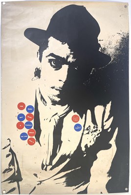 Lot 8 - IAN DURY STIFF RECORDS PROMO POSTER - BARNEY BUBBLES DESIGN.