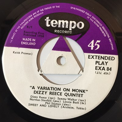 Lot 23 - DIZZY REECE QUINTET - A VARIATION ON MONK (ORIGINAL TEMPO EP - EXA 84)