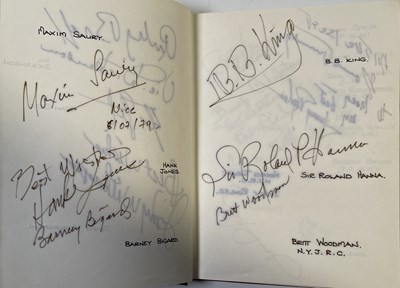 Lot 266 - BLUES INTEREST - SUPERB COLLECTION OF 100+ AUTOGRAPHS AND A COLLECTION OF JAZZ MUSICIAN BUSINESS CARDS.