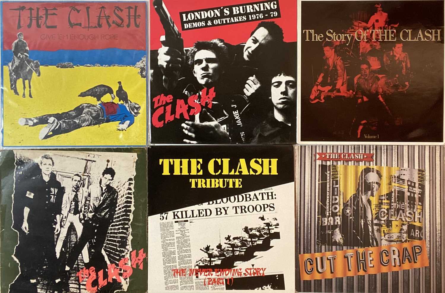 Lot 949 - THE CLASH/BUZZCOCKS - LP COLLECTION