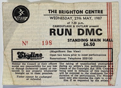 Lot 303 - PUBLIC ENEMY / RUN DMC - ORIGINAL 1987 TOUR POSTER.