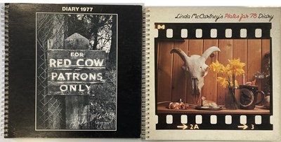 Lot 163 - LINDA MCCARTNEY DIARIES WITH COMPLIMENTS SLIPS.