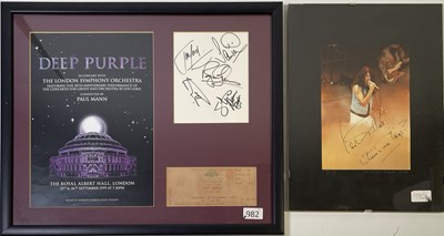 Lot 261 - DEEP PURPLE - 1999 LINEUP SIGNED CARD. ﻿