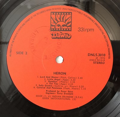 Lot 63 - HERON - HERON LP (ORIGINAL UK COPY - DAWN DNLS 3010)