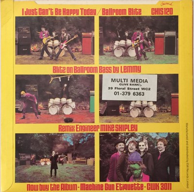 Lot 134 - THE DAMNED - I JUST CAN'T BE HAPPY DJ EDIT 7" (UK PUNK - CHISWICK - LABEL MISPRING - CHIS 120)