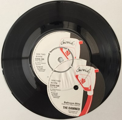 Lot 134 - THE DAMNED - I JUST CAN'T BE HAPPY DJ EDIT 7" (UK PUNK - CHISWICK - LABEL MISPRING - CHIS 120)