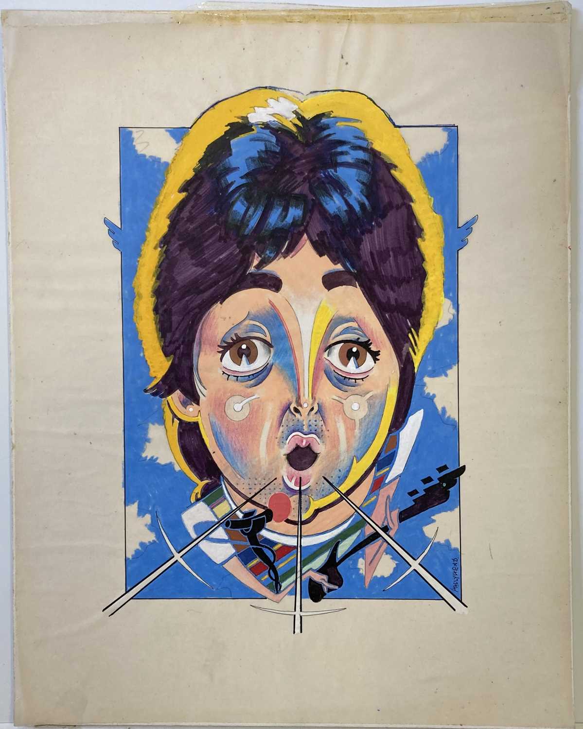 Lot 164 - BUSH HOLLYHEAD ORIGINAL PAUL MCCARTNEY ARTWORK.