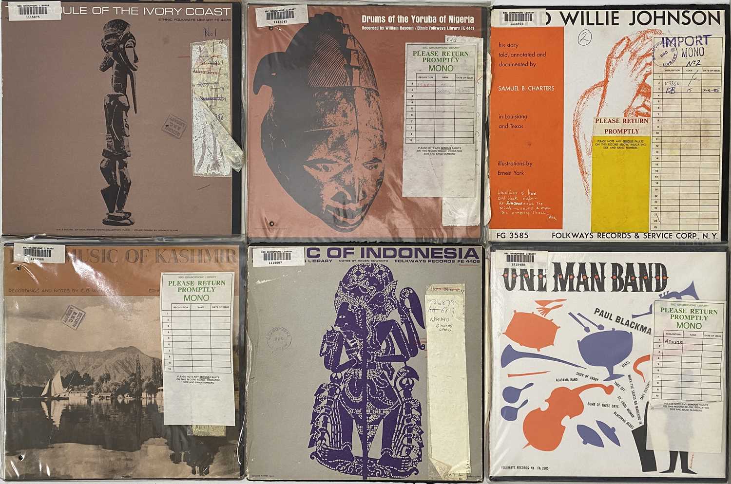Lot 74 - FOLKWAYS - LP COLLECTION