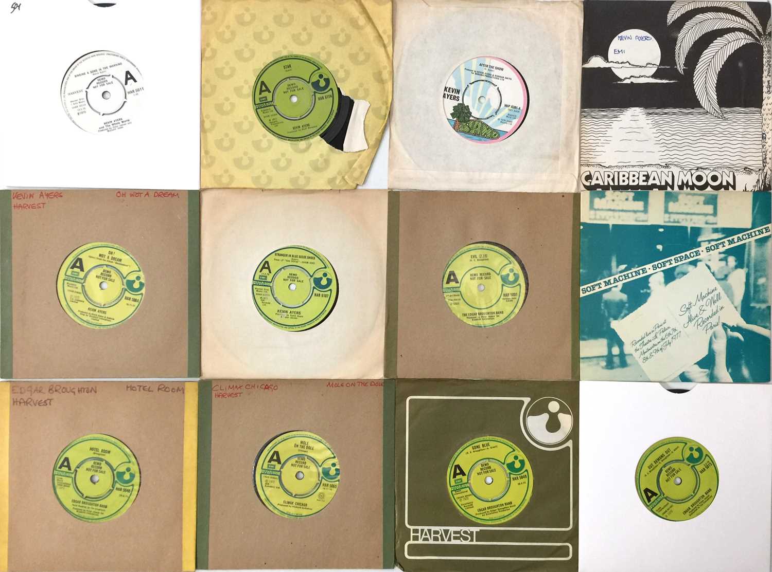 Lot 162 - HARVEST RECORDS - 7" PACK (INC DEMOS)