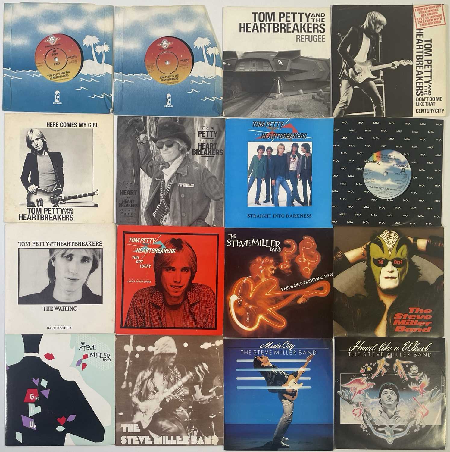 Lot 187 - TOM PETTY/ STEVE MILLER BAND/ SUPERTRAMP - 7" PACK
