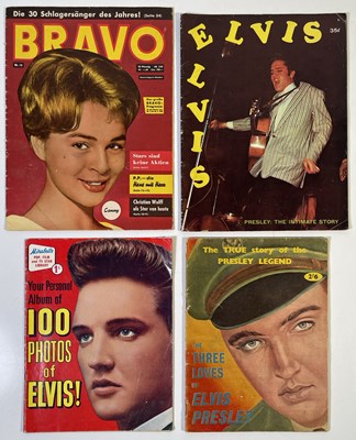 Lot 354 - ELVIS PRESLEY - ORIGINAL COLLECTABLE MAGAZINES INC 1950S.