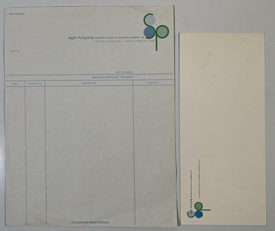 Lot 352 - ELVIS INTEREST - ORIGINAL SAM PHILLIPS LETTERHEAD/STATIONERY