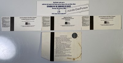 Lot 314 - OASIS - RARE TICKETS / AFTER PARTY INVITES.