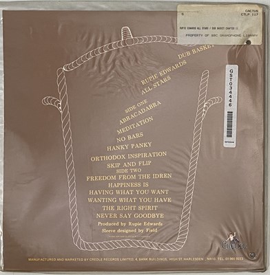 Lot 109 - RUPIE EDWARDS ALL STARS / KING TUBBY - DUB BASKET CHAPTER II - A KING TUBBY'S MIX LP (CTLP 117)