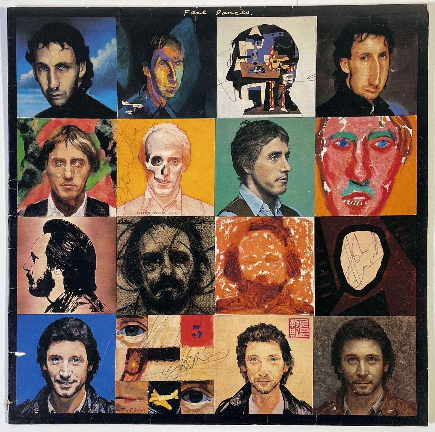 Lot 321 - THE WHO - SIGNED 'FACE DANCES' SLEEVE AND LIMITED EDITION PRINT