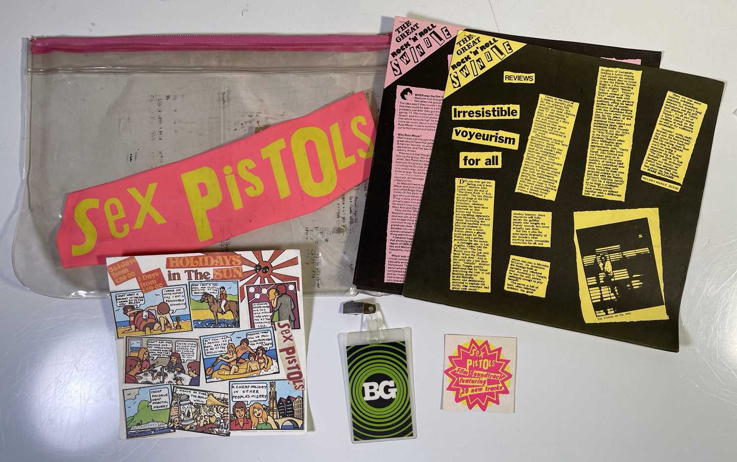 Lot 317 - THE SEX PISTOLS - PROMOTIONAL ZIPLOCK WALLET.