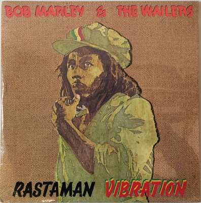 Lot 257 - BOB MARLEY & THE WAILERS - RASTAMAN VIBRATION - US PROMO 'BURLAP' BOX SET (ISLAND - ILPS 9383)