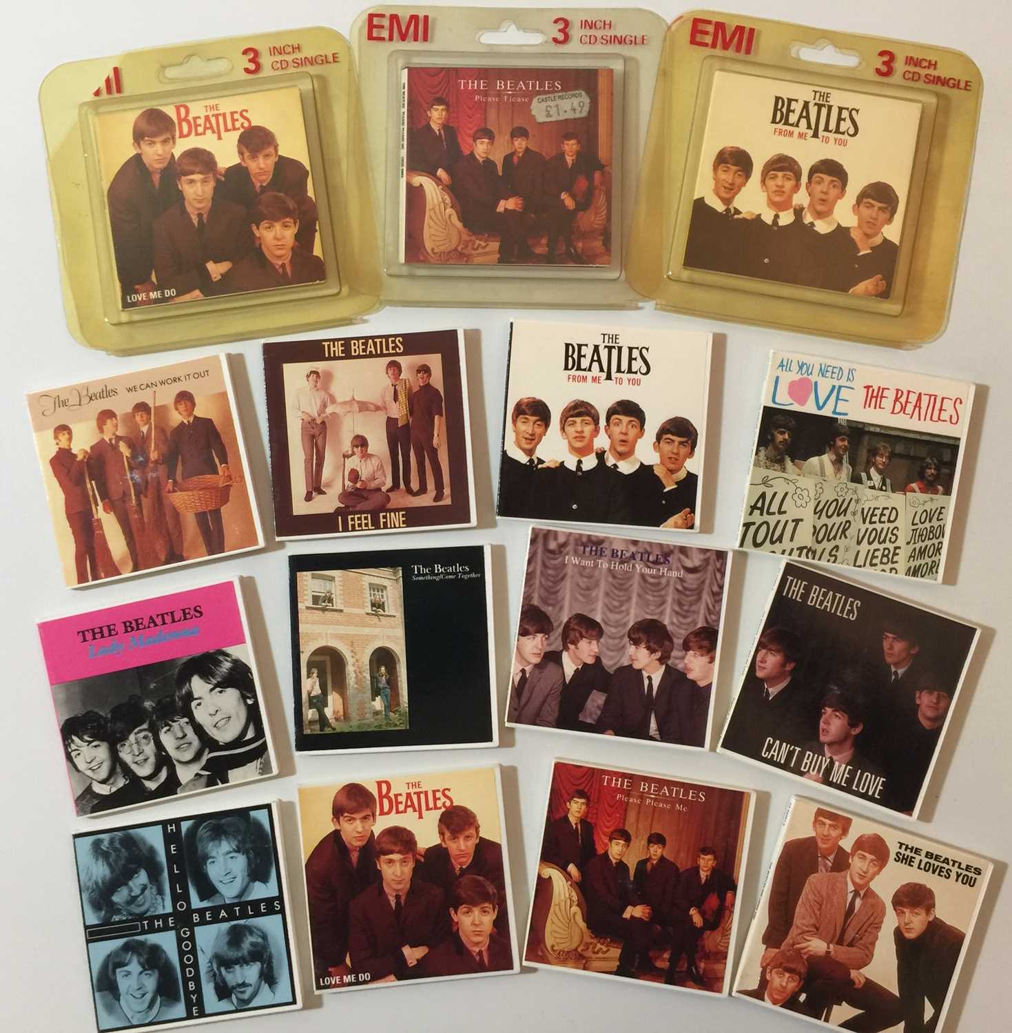 Lot 83 - THE BEATLES - 3 MINI-CD SINGLES COLLECTION
