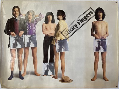 Lot 17 - THE ROLLING STONES - ORIGINAL STICKY FINGERS PROMOTIONAL POSTER.