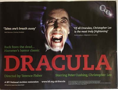 Lot 1280128 - DRACULA BFI UK QUAD POSTER