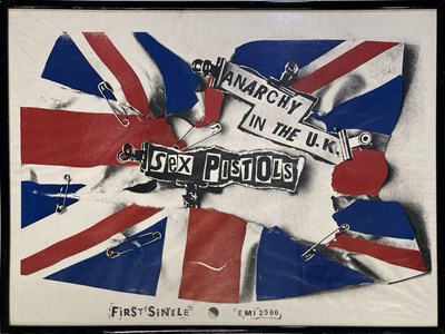 Lot 49 - THE SEX PISTOLS - ORIGINAL ANARCHY IN THE UK POSTER.