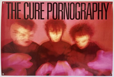 Lot 45 - THE CURE - ORIGINAL PORNOGRAPHY POSTER.