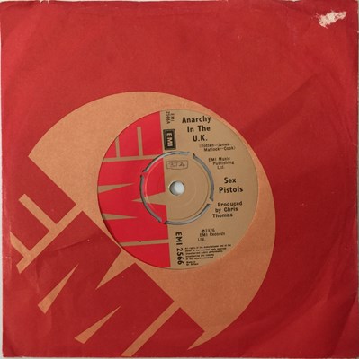 Lot 665 - SEX PISTOLS - ANARCHY IN THE UK 7" (UK ORIGINAL - CHRIS THOMAS MISCREDIT - EMI 2566)