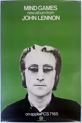 Lot 23 - THE BEATLES INTEREST - JOHN LENNON - ORIGINAL MIND GAMES APPLE PROMOTIONAL POSTER.