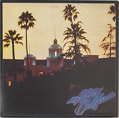 Lot 668 - THE EAGLES - HOTEL CALIFORNIA LP (UK ORIGINAL - LED ZEP SLEEVE MISPRINT - K53051)