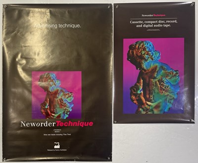 Lot 477 - NEW ORDER - PAIR OF ORIGINAL TECHNIQUE PROMOTIONAL POSTERS.