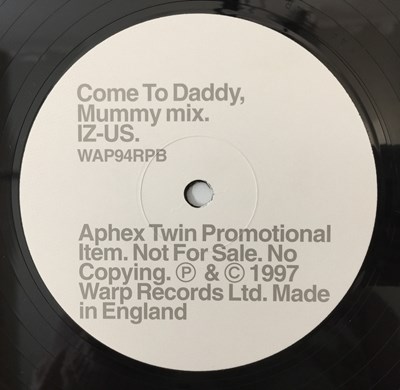 Lot 221 - APHEX TWIN - COME TO DADDY 12" PROMO (WARP RECORDS - WAP94P)