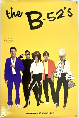 Lot 36 - THE B52S - ORIGINAL 1979 DEBUT LP PROMOTIONAL POSTER.