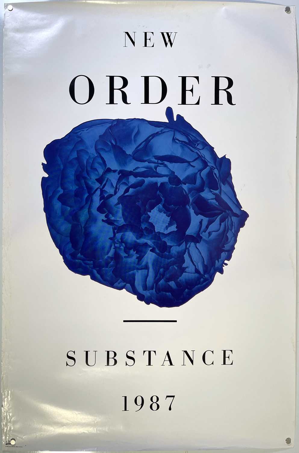 New Order Substance 1987 Iron-On Patch – 80s Synth Rock, New Wave, Blue Monday Music Memorabilia