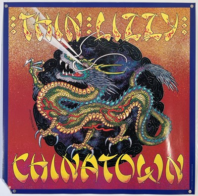 Lot 44 - THIN LIZZY - ORIGINAL 1980 JIM FITZPATRICK PROMOTIONAL POSTER.