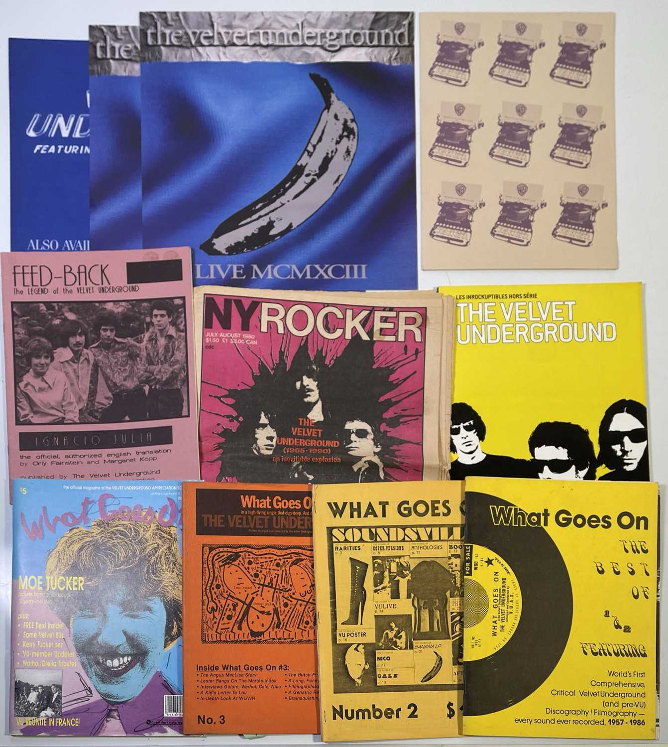 Lot 367 - THE VELVET UNDERGROUND - ZINES AND PUBLICATIONS.