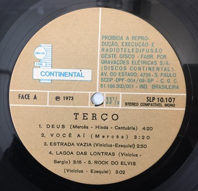 Lot 32 - TERCO - S/T LP (BRAZILIAN ORIGINAL - CONTINENTAL - SLP 10.107)