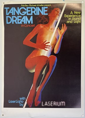 Lot 64 - GUNTHER KIESER COLLECTION - ORIGINAL 1976 TANGERINE DREAM POSTER.