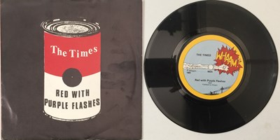 Lot 67 - THE TIMES - RED WITH PURPLE FLASHES 7" (ORIGINAL UK COPY - WHAAM 2)