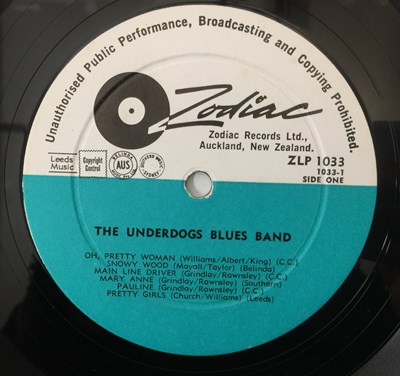 Lot 37 - THE UNDERDOG BLUES BAND - S/T LP (NEW ZEALAND ORIGINAL - ZODIAC - ZLP 1033)