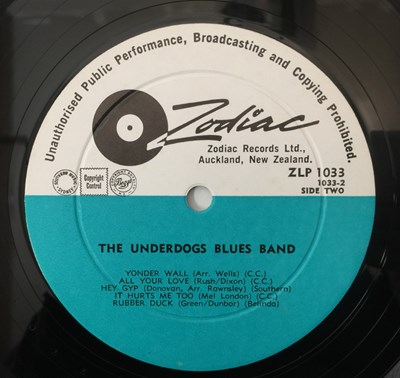 Lot 37 - THE UNDERDOG BLUES BAND - S/T LP (NEW ZEALAND ORIGINAL - ZODIAC - ZLP 1033)