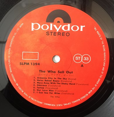 Lot 43 - THE WHO - THE WHO SELL OUT LP (JAPAN ORIGINAL - POLYDOR - SLPM 1394)