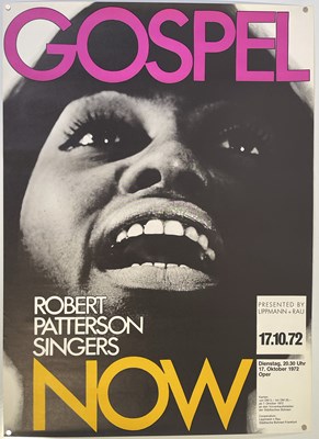 Lot 75 - GUNTHER KIESER COLLECTION - ORIGINAL 1972 GOSPEL NOW POSTER.