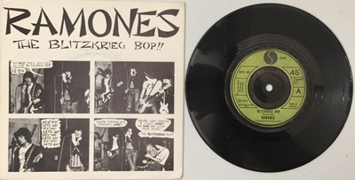 Lot 94 - RAMONES - BLITZKRIEG BOP 7" (ORIGINAL UK P/S COPY - SIRE 6078 601)