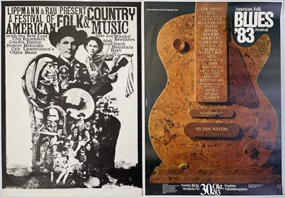 Lot 93 - GUNTHER KIESER COLLECTION - ORIGINAL FOLK / BLUES POSTERS.