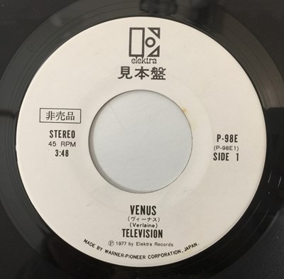 Lot 102 - TELEVISION - VENUS 7" (ORIGINAL JAPANESE PROMO COPY - ELEKTRA P-98E)