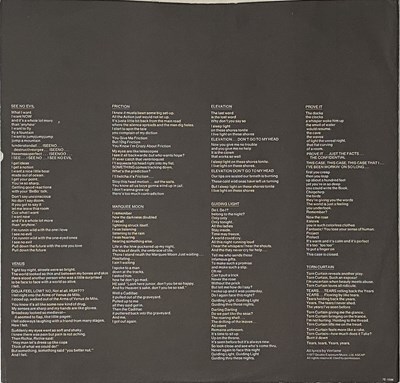Lot 103 - TELEVISION - MARQUEE MOON LP (ORIGINAL US PROMO COPY - ELEKTRA 7E-1098)
