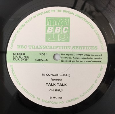 Lot 104 - TALK TALK - IN CONCERT 384 LP (ORIGINAL BBC TRANSCRIPTION SERVICES - CN 4787/S)