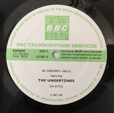 Lot 107 - THE UNDERTONES - BBC TRANSCRIPTION SERVICES LPs (ORIGINAL COPIES - SHOWS 256/302)