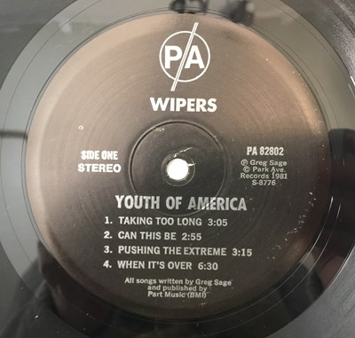 Lot 108 - WIPERS - ORIGINAL US LP/7" RARITY BUNDLE