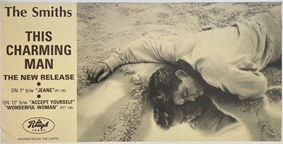 Lot 85 - THE SMITHS - ORIGINAL ROUGH TRADE PROMO POSTER FOR 'THIS CHARMING MAN'.